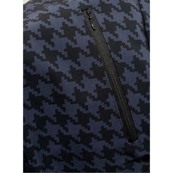 Lane Bryant Women’s Sz 26 Black Blue Houndstooth On-the-Go Ankle Pants NEW - Picture 7 of 10